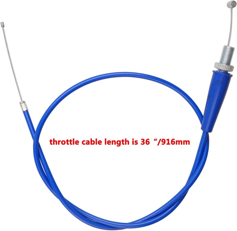HOLATO 36'' Throttle Cable for SSR70 SSR110 SSR125 50cc 70cc 110cc 125cc Tao Tao DB14 DB24 DB27 Baja Dirt Runner DR70 DR90 DR125 Apollo RFZ XR50 XR70 Coolster Roketa Chinese Pit Dirt Bike Motor Blue - Image 3